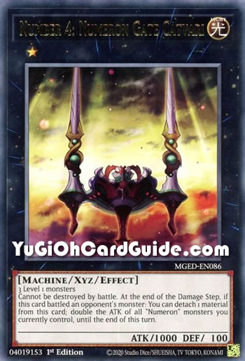 Yu-Gi-Oh Card: Number 4: Numeron Gate Catvari