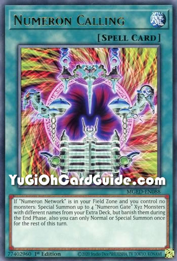 Yu-Gi-Oh Card: Numeron Calling