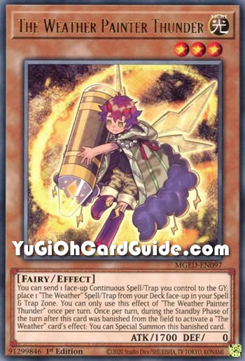 Yu-Gi-Oh Card: The Weather Painter Thunder