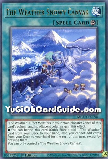 Yu-Gi-Oh Card: The Weather Snowy Canvas