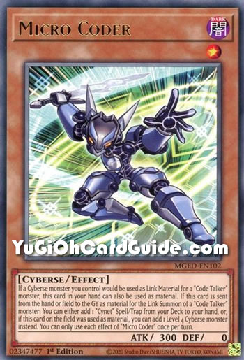 Yu-Gi-Oh Card: Micro Coder