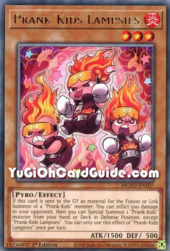 Yu-Gi-Oh Card: Prank-Kids Lampsies