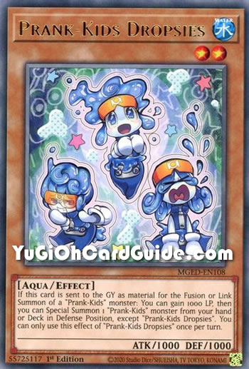 Yu-Gi-Oh Card: Prank-Kids Dropsies