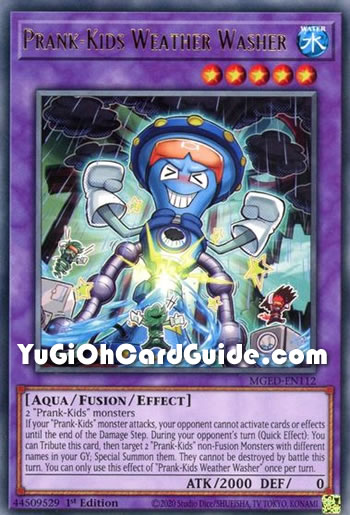 Yu-Gi-Oh Card: Prank-Kids Weather Washer