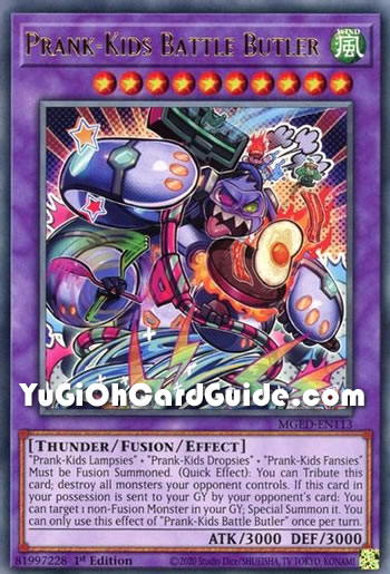 Yu-Gi-Oh Card: Prank-Kids Battle Butler