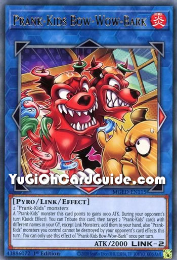 Yu-Gi-Oh Card: Prank-Kids Bow-Wow-Bark