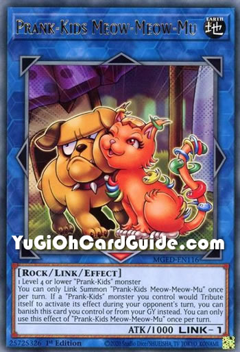 Yu-Gi-Oh Card: Prank-Kids Meow-Meow-Mu