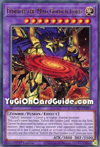Yu-Gi-Oh Card: Eldlich the Mad Golden Lord