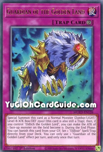 Yu-Gi-Oh Card: Guardian of the Golden Land