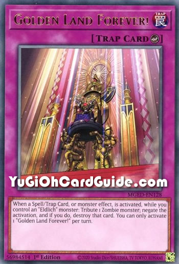 Yu-Gi-Oh Card: Golden Land Forever!
