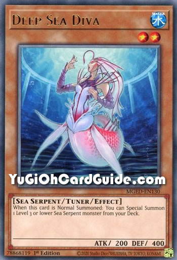 Yu-Gi-Oh Card: Deep Sea Diva