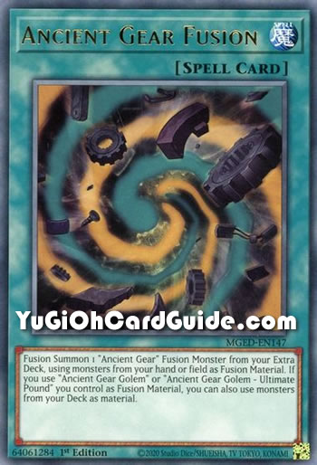 Yu-Gi-Oh Card: Ancient Gear Fusion