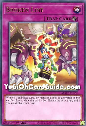 Yu-Gi-Oh Card: Broken Line