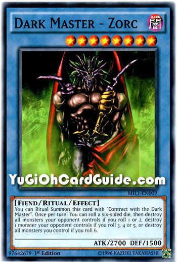 Yu-Gi-Oh Card: Dark Master - Zorc