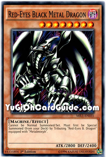 Yu-Gi-Oh Card: Red-Eyes Black Metal Dragon