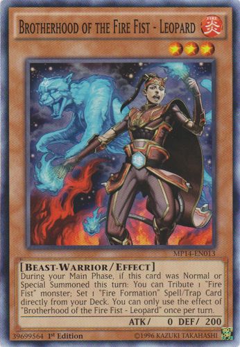 Yu-Gi-Oh Card: Brotherhood of the Fire Fist - Leopard