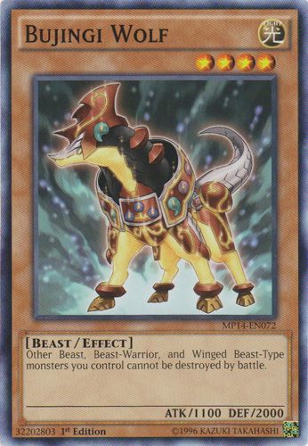 Yu-Gi-Oh Card: Bujingi Wolf