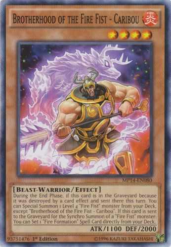 Yu-Gi-Oh Card: Brotherhood of the Fire Fist - Caribou