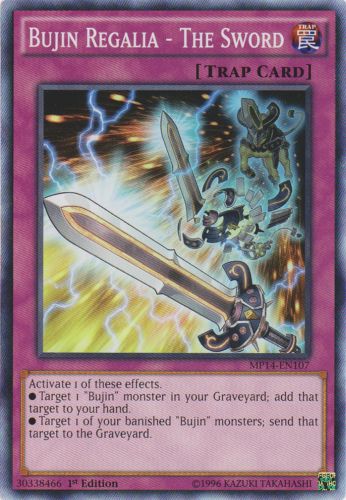 Yu-Gi-Oh Card: Bujin Regalia - The Sword