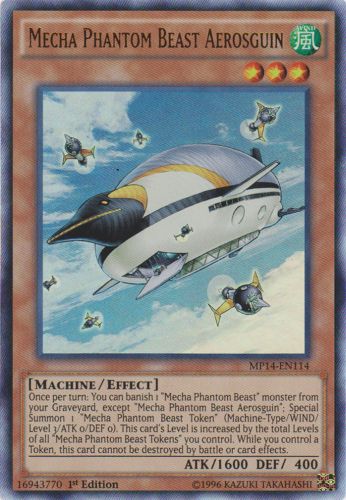 Yu-Gi-Oh Card: Mecha Phantom Beast Aerosguin