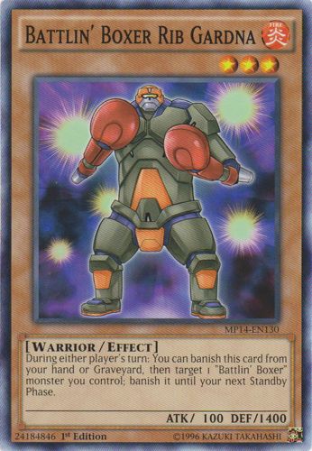 Yu-Gi-Oh Card: Battlin' Boxer Rib Gardna