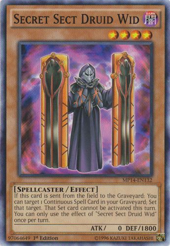 Yu-Gi-Oh Card: Secret Sect Druid Wid