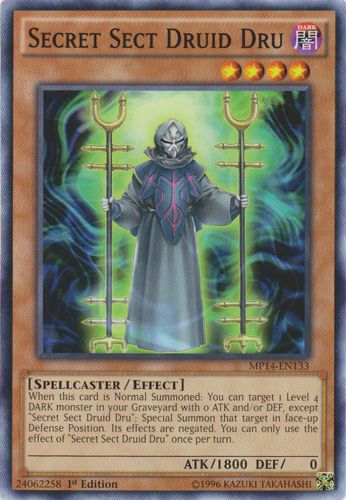 Yu-Gi-Oh Card: Secret Sect Druid Dru