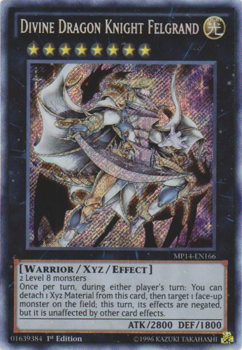 Yu-Gi-Oh Card: Divine Dragon Knight Felgrand