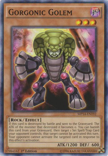 Yu-Gi-Oh Card: Gorgonic Golem