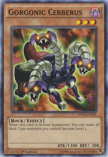 Yu-Gi-Oh Card: Gorgonic Cerberus