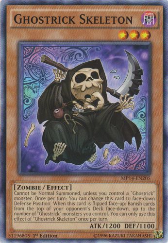 Yu-Gi-Oh Card: Ghostrick Skeleton