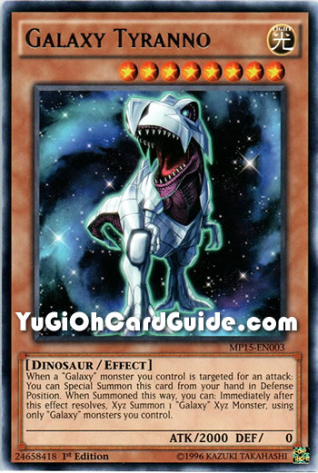 Yu-Gi-Oh Card: Galaxy Tyranno