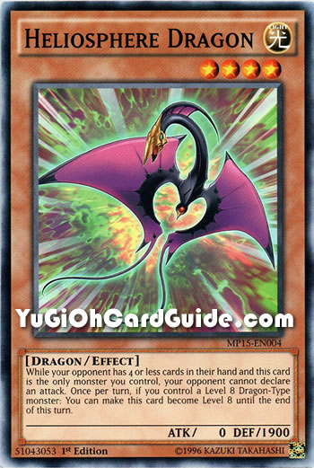 Yu-Gi-Oh Card: Heliosphere Dragon
