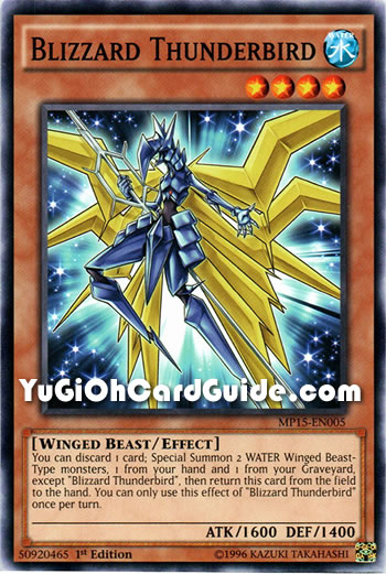 Yu-Gi-Oh Card: Blizzard Thunderbird