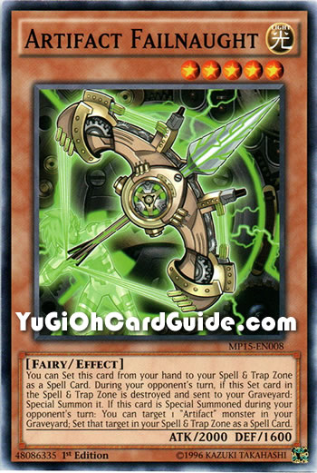 Yu-Gi-Oh Card: Artifact Failnaught