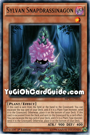 Yu-Gi-Oh Card: Sylvan Snapdrassinagon