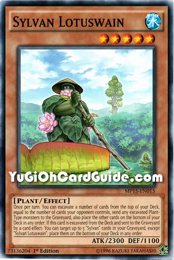 Yu-Gi-Oh Card: Sylvan Lotuswain
