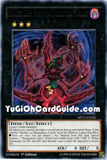 Yu-Gi-Oh Card: Number C43: High Manipulator of Chaos