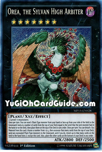 Yu-Gi-Oh Card: Orea, the Sylvan High Arbiter