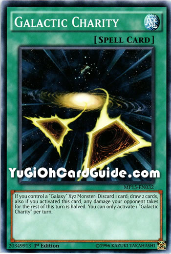 Yu-Gi-Oh Card: Galactic Charity