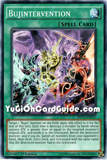 Yu-Gi-Oh Card: Bujintervention