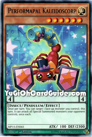 Yu-Gi-Oh Card: Performapal Kaleidoscorp