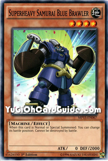 Yu-Gi-Oh Card: Superheavy Samurai Blue Brawler