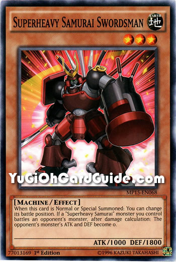 Yu-Gi-Oh Card: Superheavy Samurai Swordsman