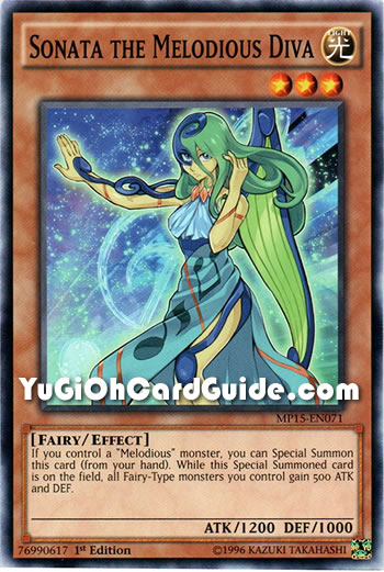 Yu-Gi-Oh Card: Sonata the Melodious Diva