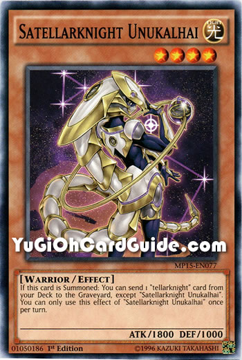 Yu-Gi-Oh Card: Satellarknight Unukalhai