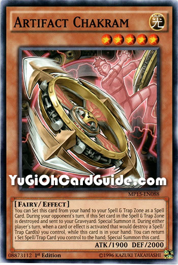 Yu-Gi-Oh Card: Artifact Chakram