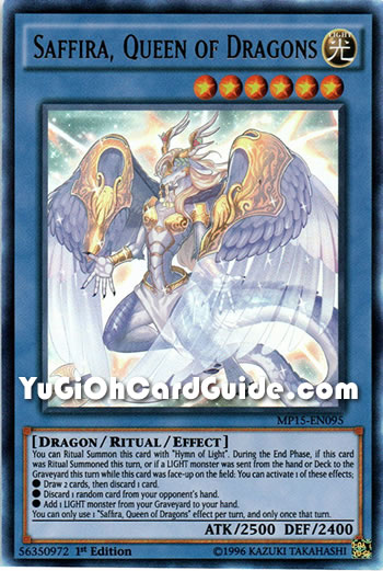 Yu-Gi-Oh Card: Saffira, Queen of Dragons