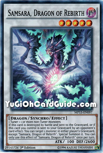 Yu-Gi-Oh Card: Samsara, Dragon of Rebirth