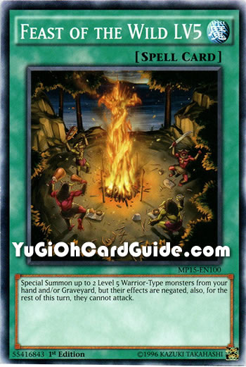 Yu-Gi-Oh Card: Feast of the Wild - LV5